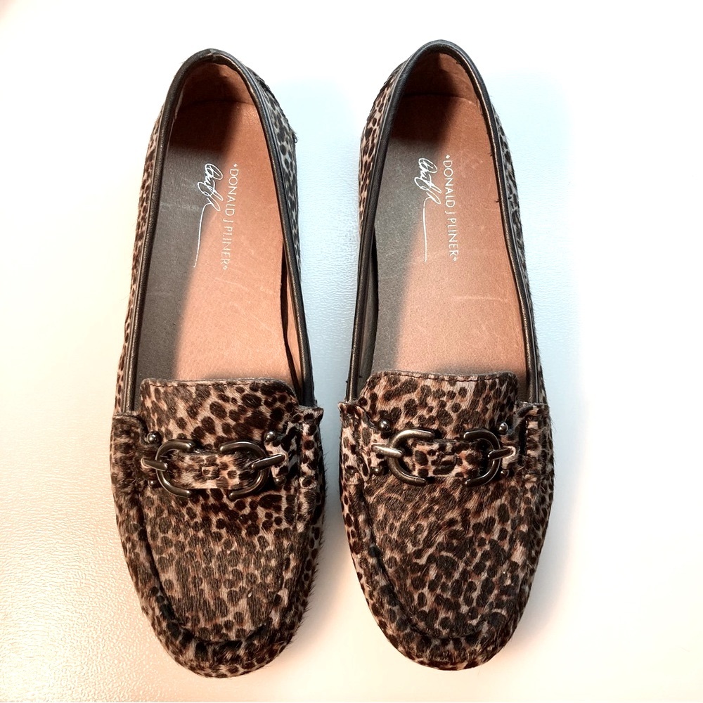 SNOW LEOPARD HAIR-CALF LOAFERS—LIKE NEW!!!